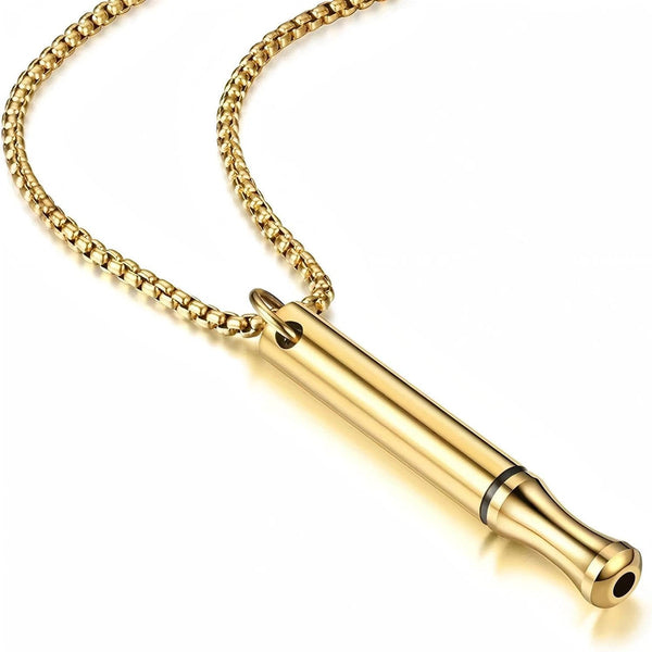 Breathing necklace — Gold