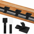 Self-Adhesive Cable Organizer Straps — 10 Pack — Black