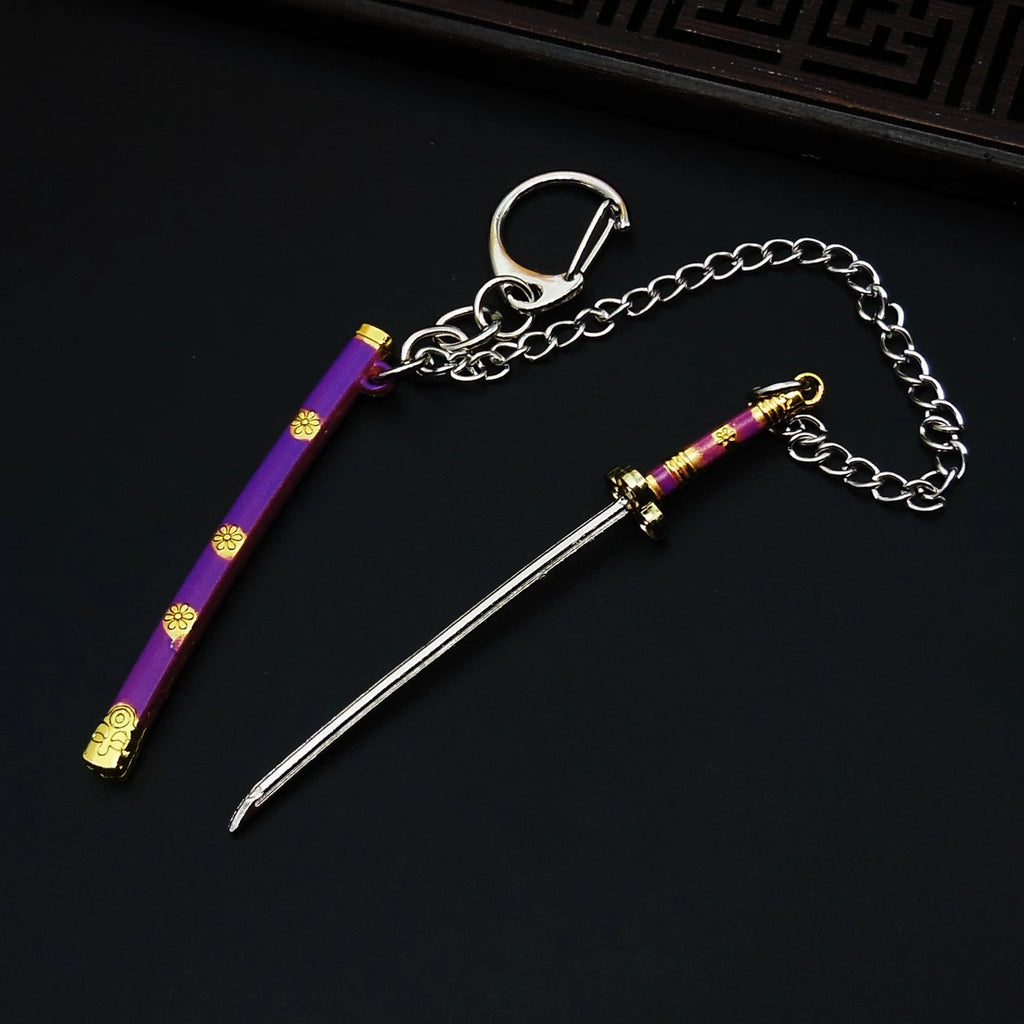 Mini Katana Keychain — Purple