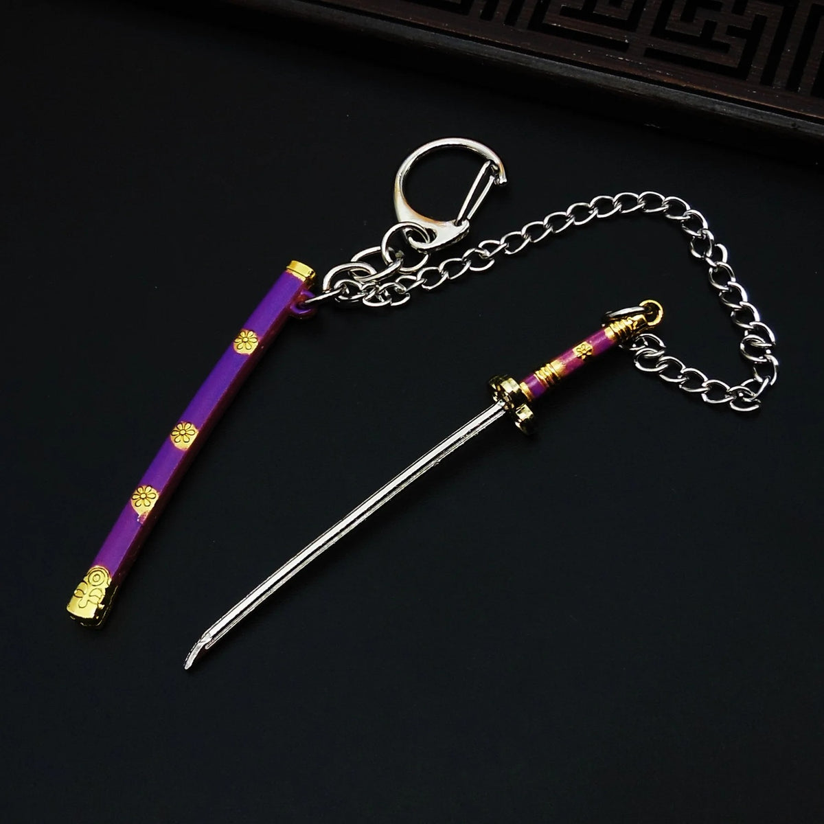 Mini Katana Keychain — Purple