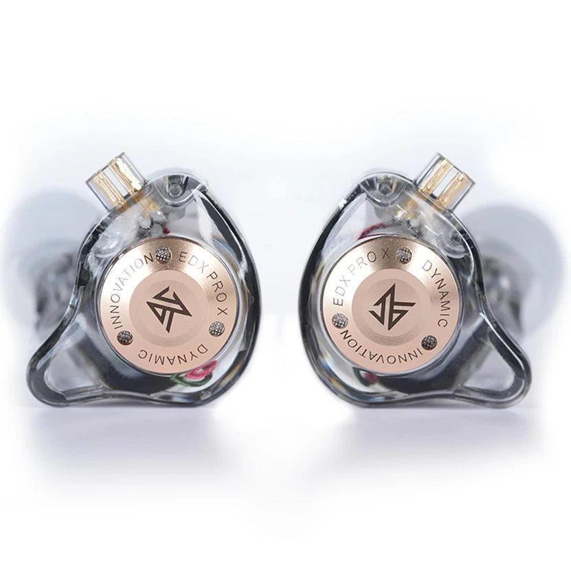 KZ EDX Pro X In-Ear Monitor Earphones — Rose Gold