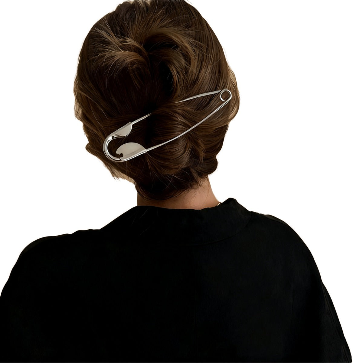 Giant Safety Pin Hair Clip — Silver — 01-worn-back.jpg