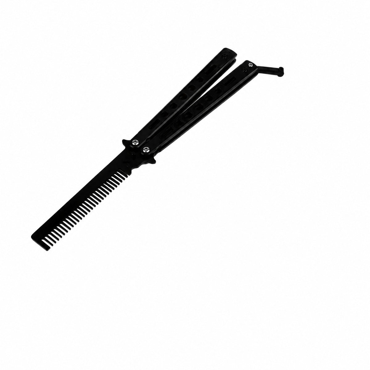 Butterfly Flip Folding Comb — Black