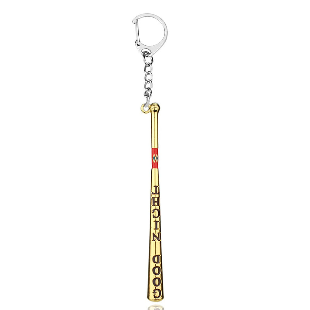 Mini Baseball Bat Keychain — Gold