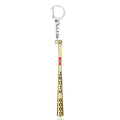 Mini Baseball Bat Keychain — Gold