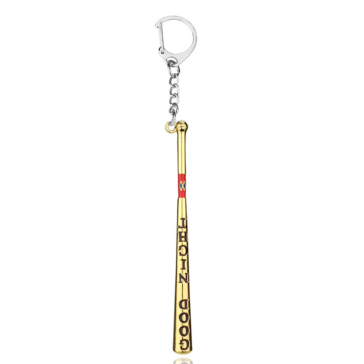 Mini Baseball Bat Keychain — Gold