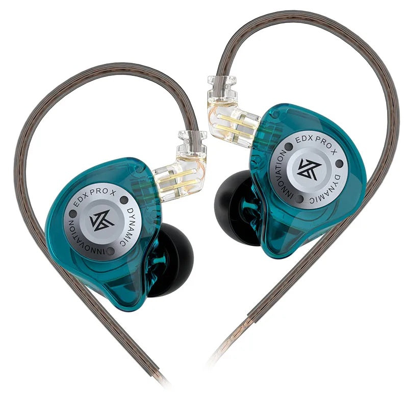KZ EDX Pro X In-Ear Monitor Earphones — Green