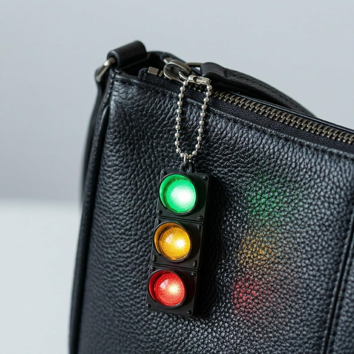 Mini LED Traffic Light Keychain — 03-on-bag.jpg
