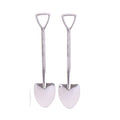 Shovel Dessert Spoon — Stainless Steel — Round Tip