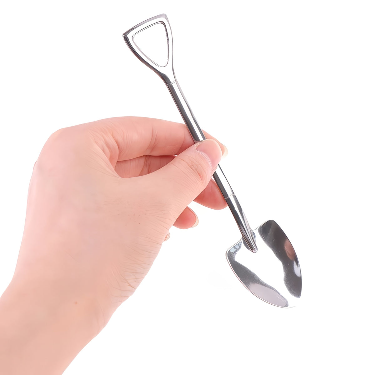 Shovel Dessert Spoon — Stainless Steel — 06-in-hand.jpg