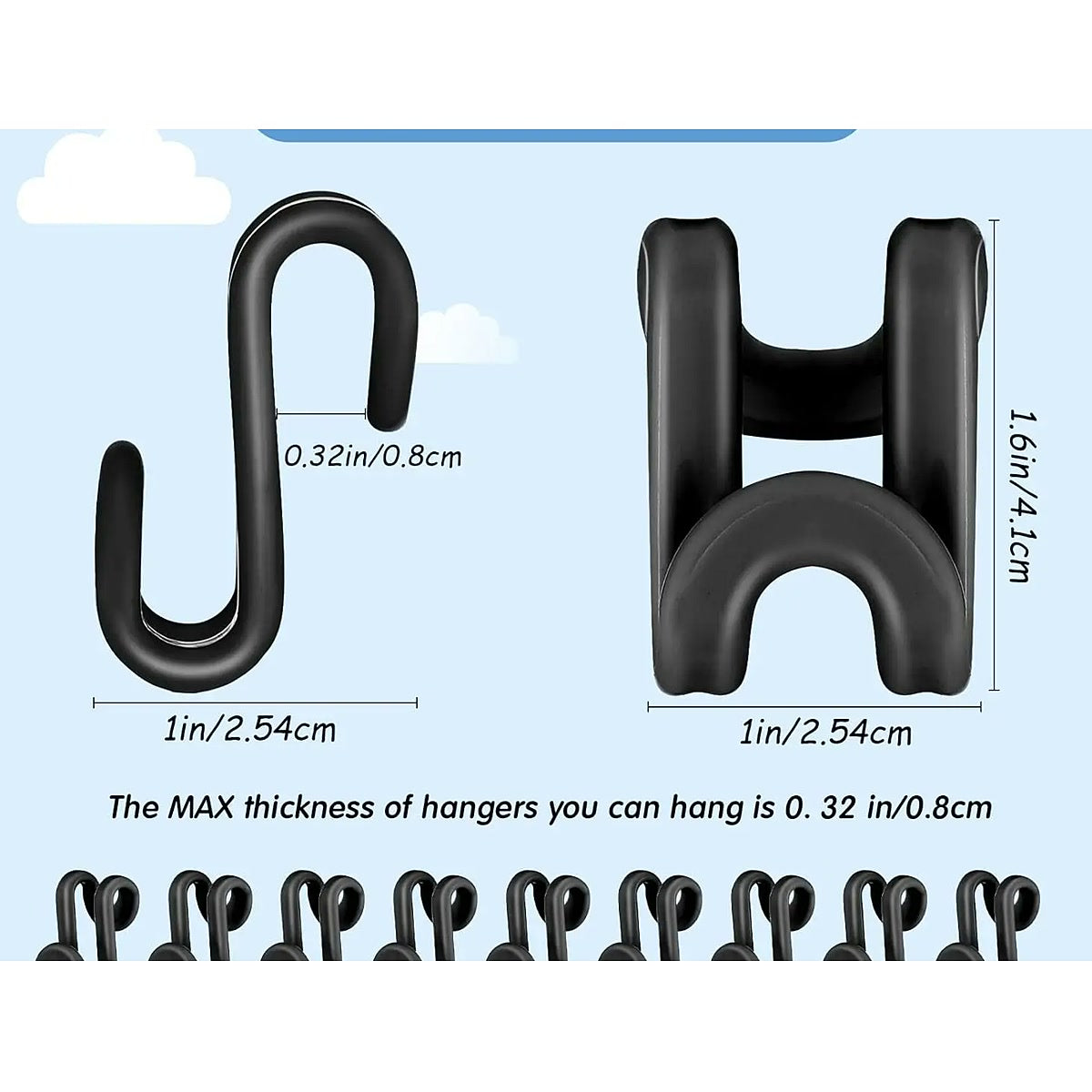 Cascading Hanger Hooks — 30 Space-Saver Clips — 06-size.jpg
