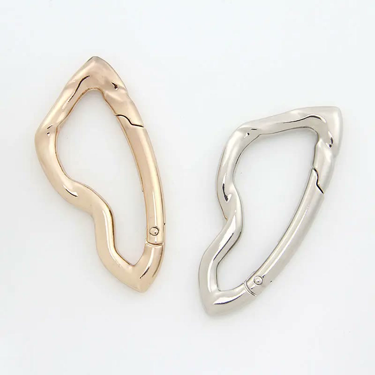 Y2K Star Carabiner Keychain — 4 Designs, Star & Wave — 11-wave-pair-white.jpg
