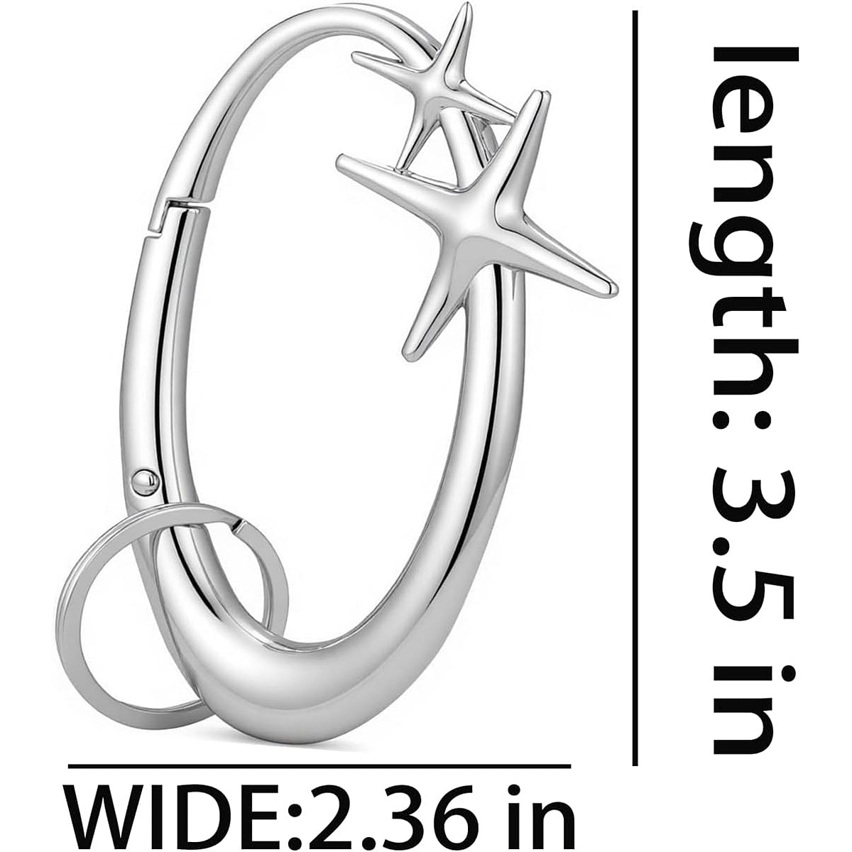 Y2K Carabiner Keychain — Star & Wave, 4 Finishes — 16-size.jpg