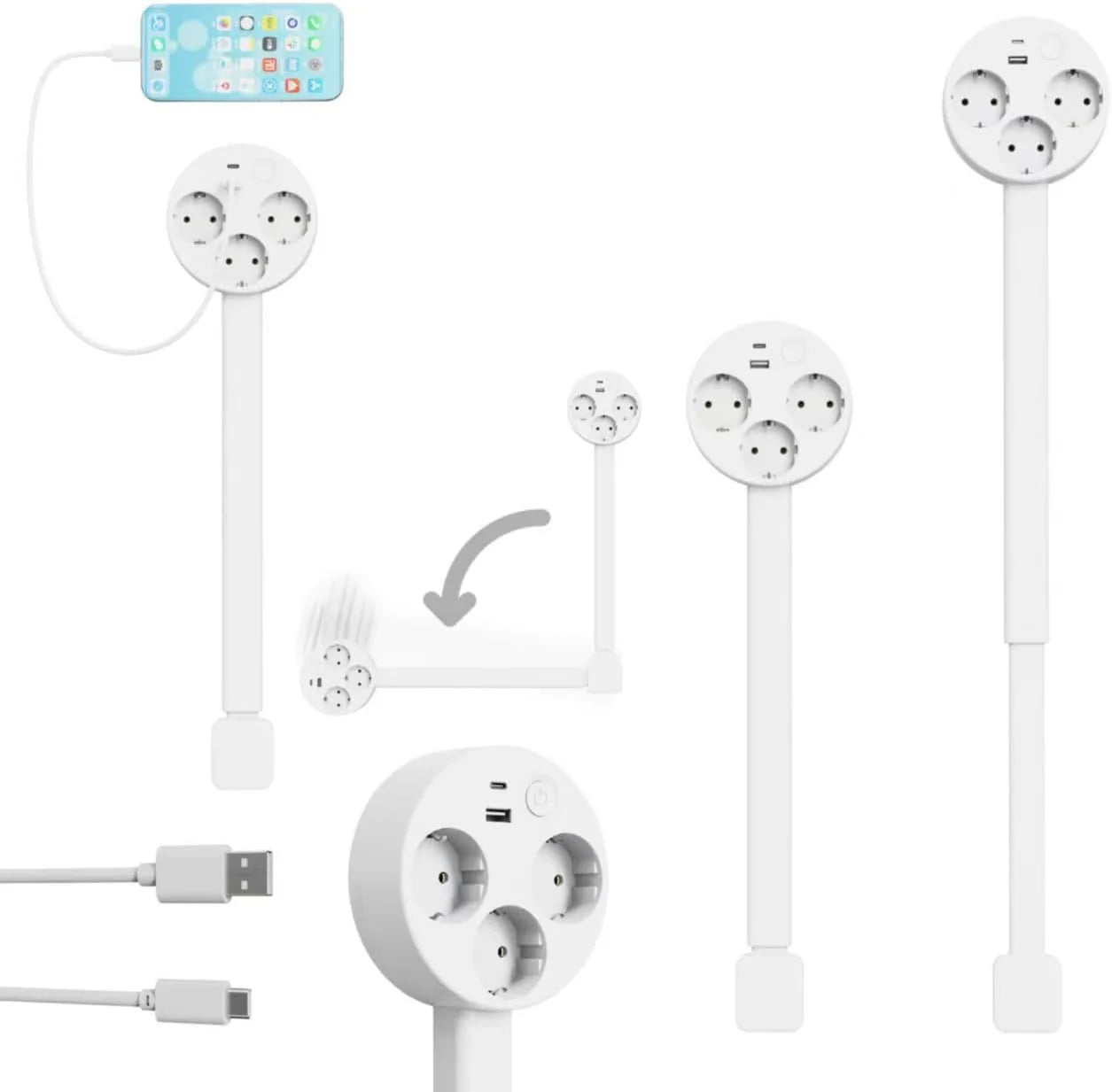 AC Outlet Extender Stick – Electrical Socket Extension For Tight & Hidden Areas eu