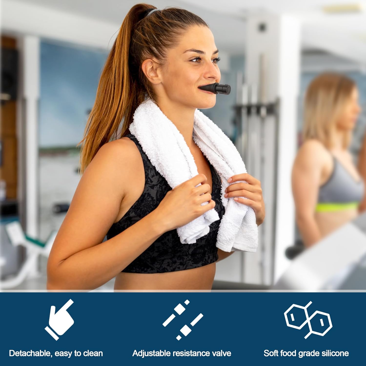 AirSmart Breathing Trainer – Adjustable Resistance Lung & Muscle Strength