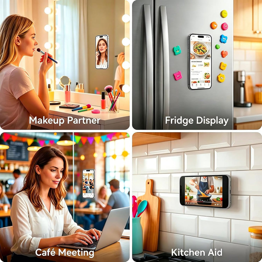 Mirror Grip — Suction Phone Mount with Built-in Mirror