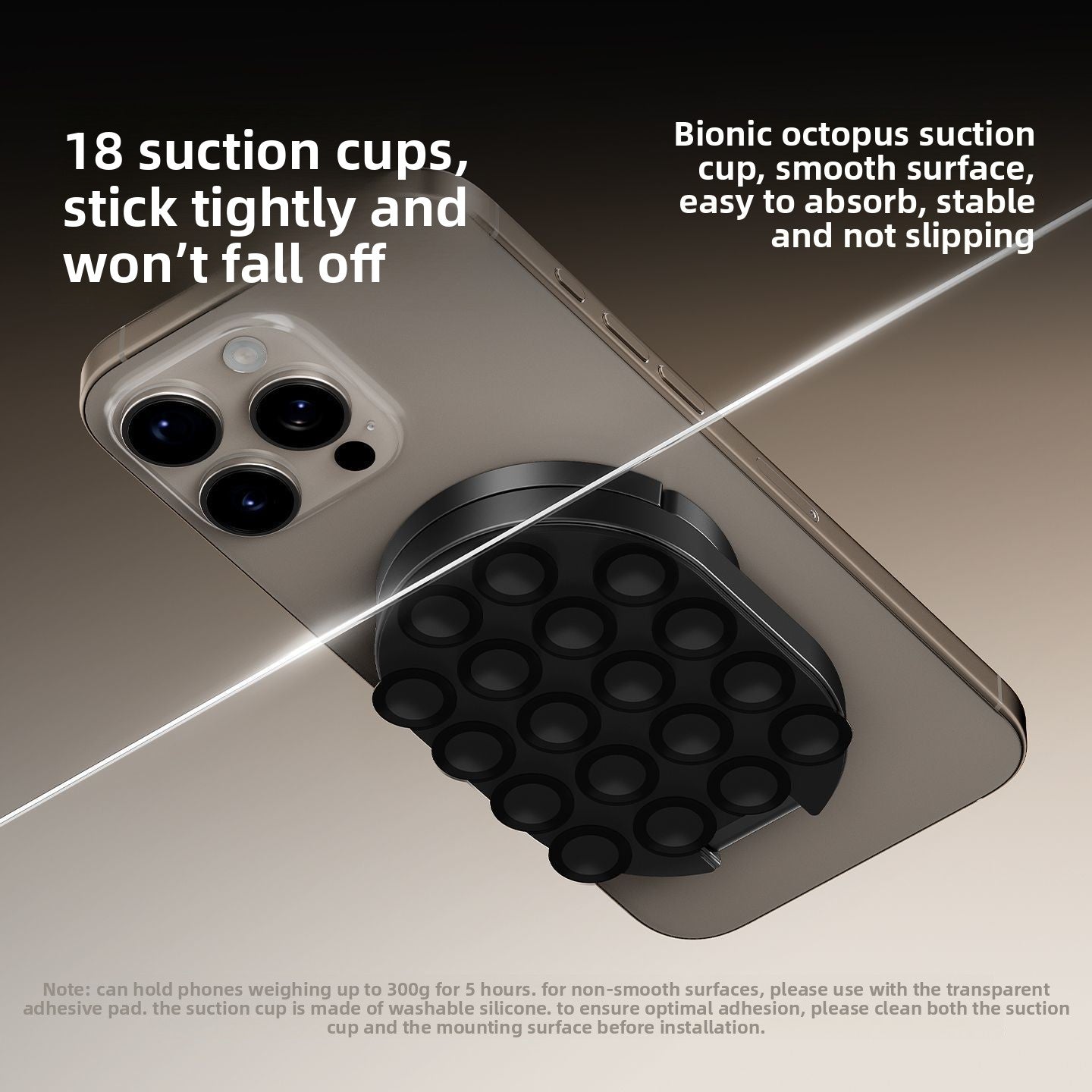 MagGrip Advanced 3-in-1 | Double sided phone-holder with magsafe - suction cups and magnetic surface