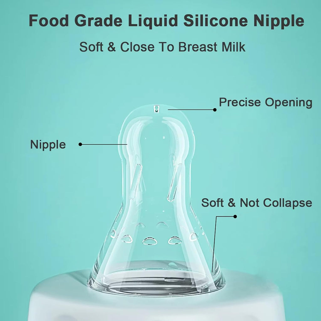 Hands-free anti-colic baby bottle