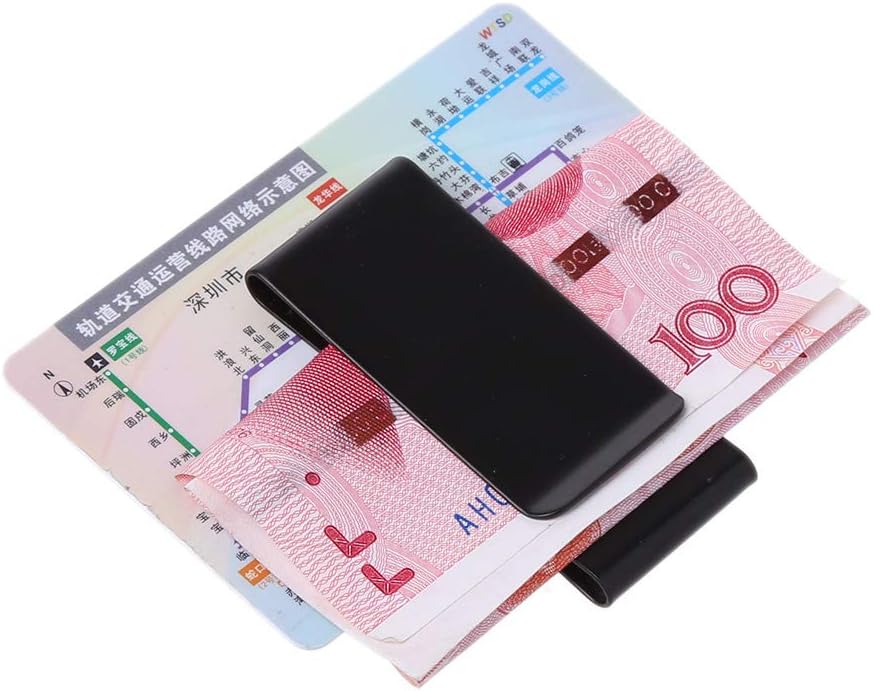 Stainless Steel Money Clip · black_cash_cards2_amz.jpg | Black