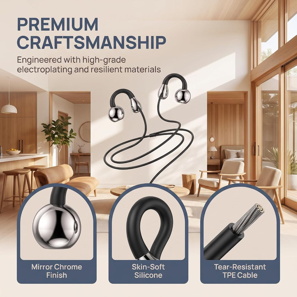 Wired Type-C Ear Clip Earphones · black_craft_amzB0HKNH3V94.jpg | Black
