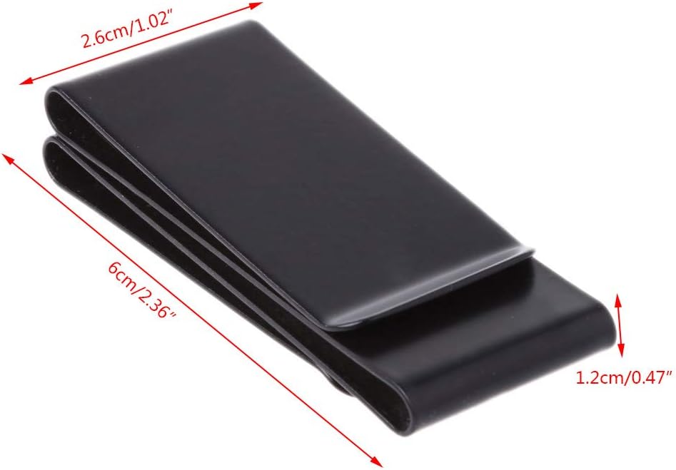 Stainless Steel Money Clip · black_size_amz.jpg | Black