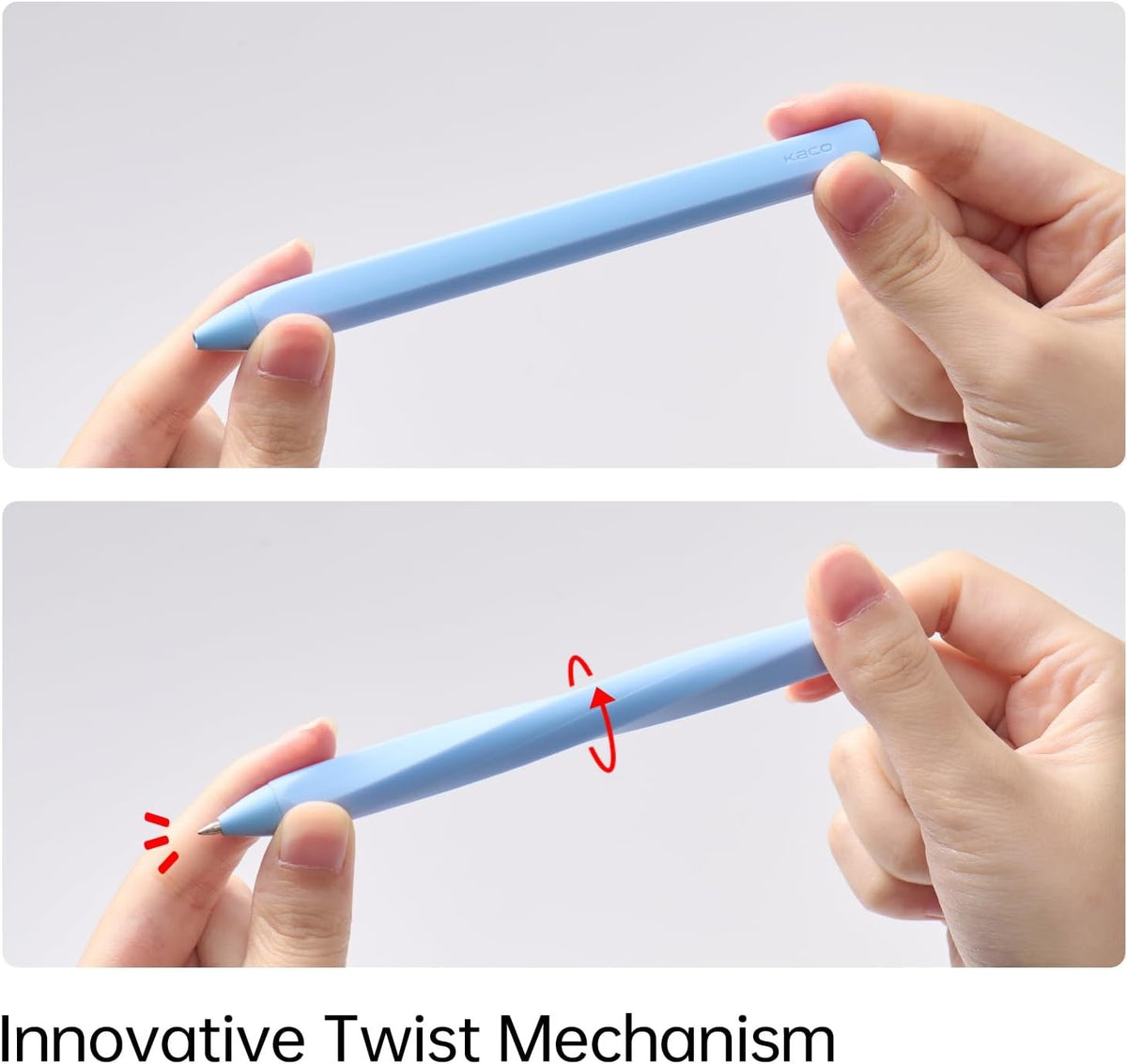 Twisted Matte Retractable Pen · swatch | Blue
