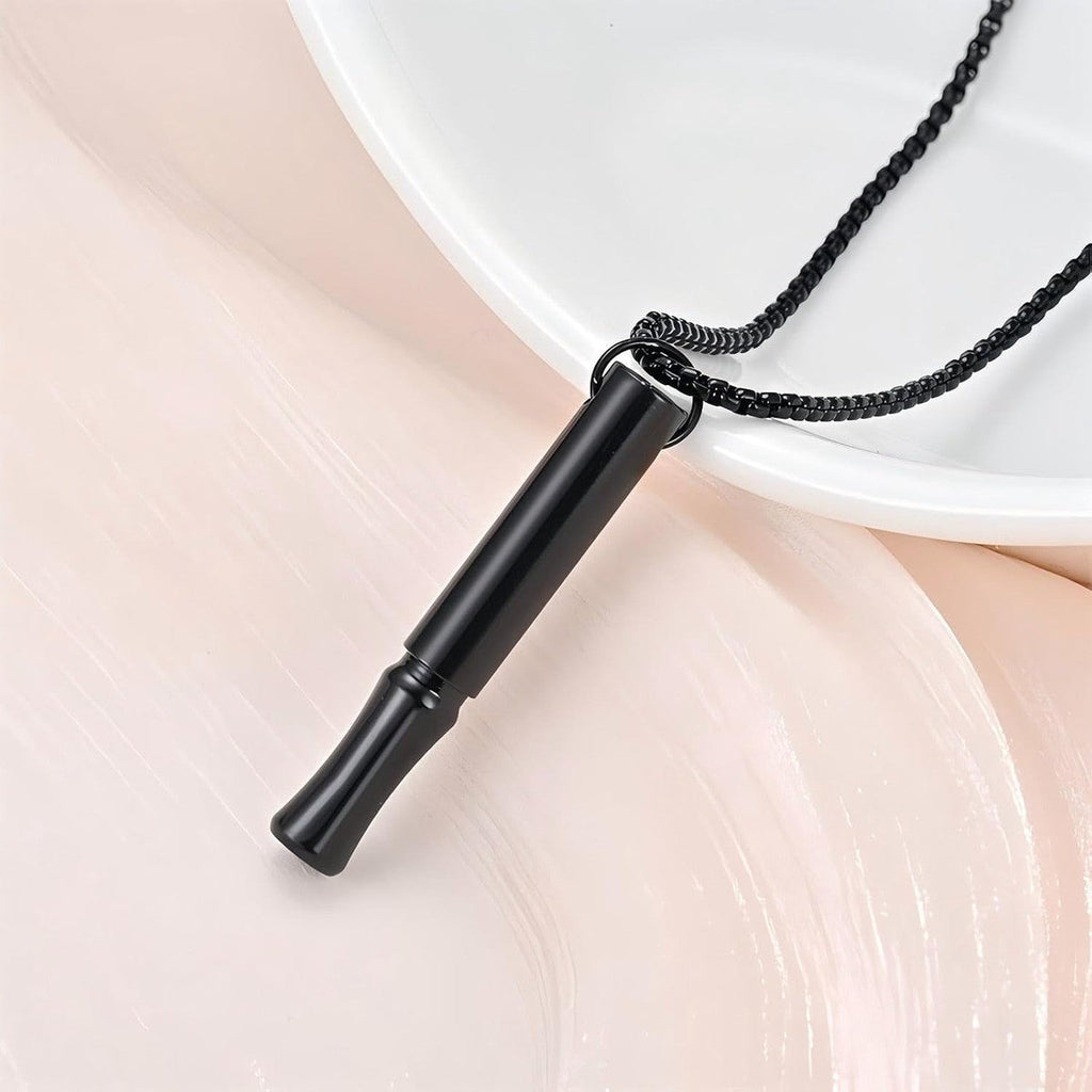 Breathing necklace — black