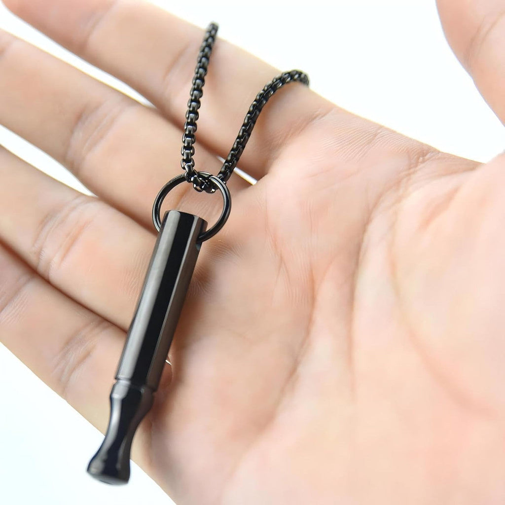 Breathing necklace — black