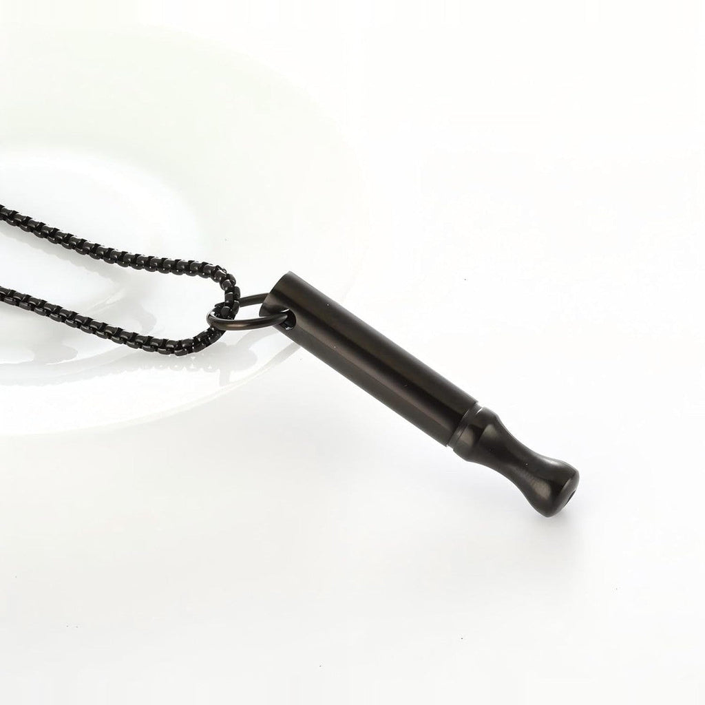 Breathing necklace — black