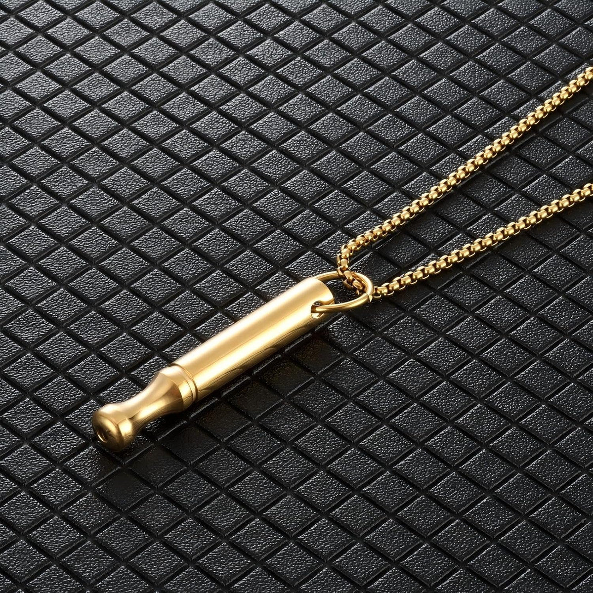 Breathing necklace — gold
