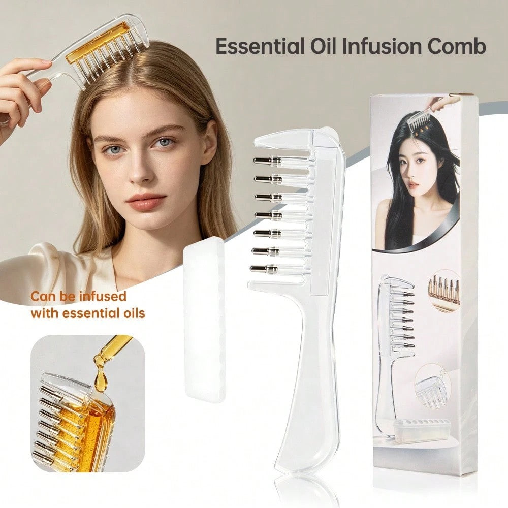 Essential oil infusion comb