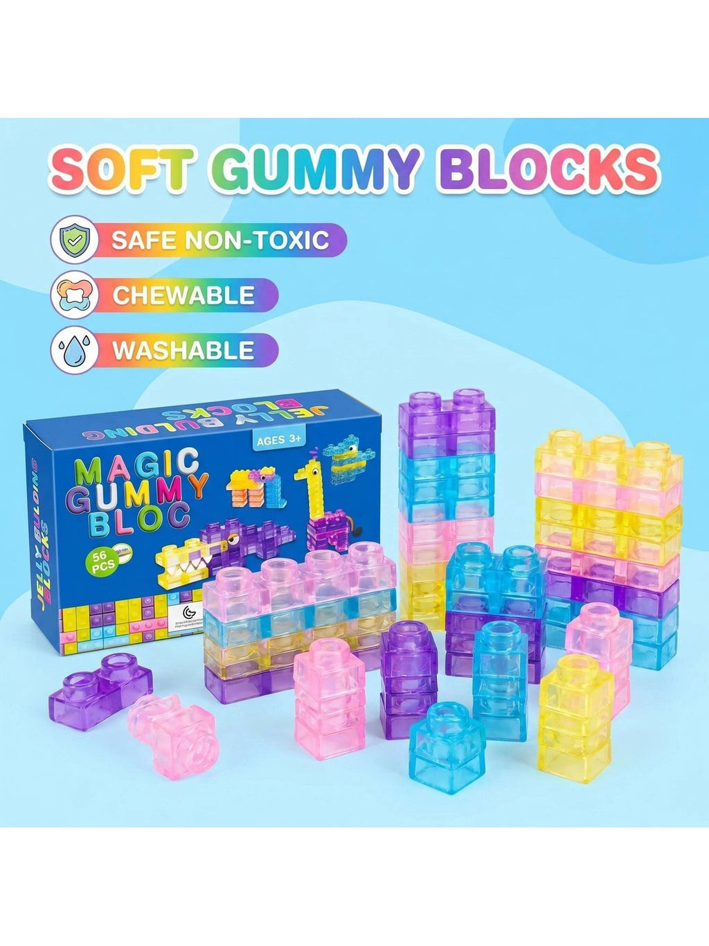 Transparent Building Blocks Set