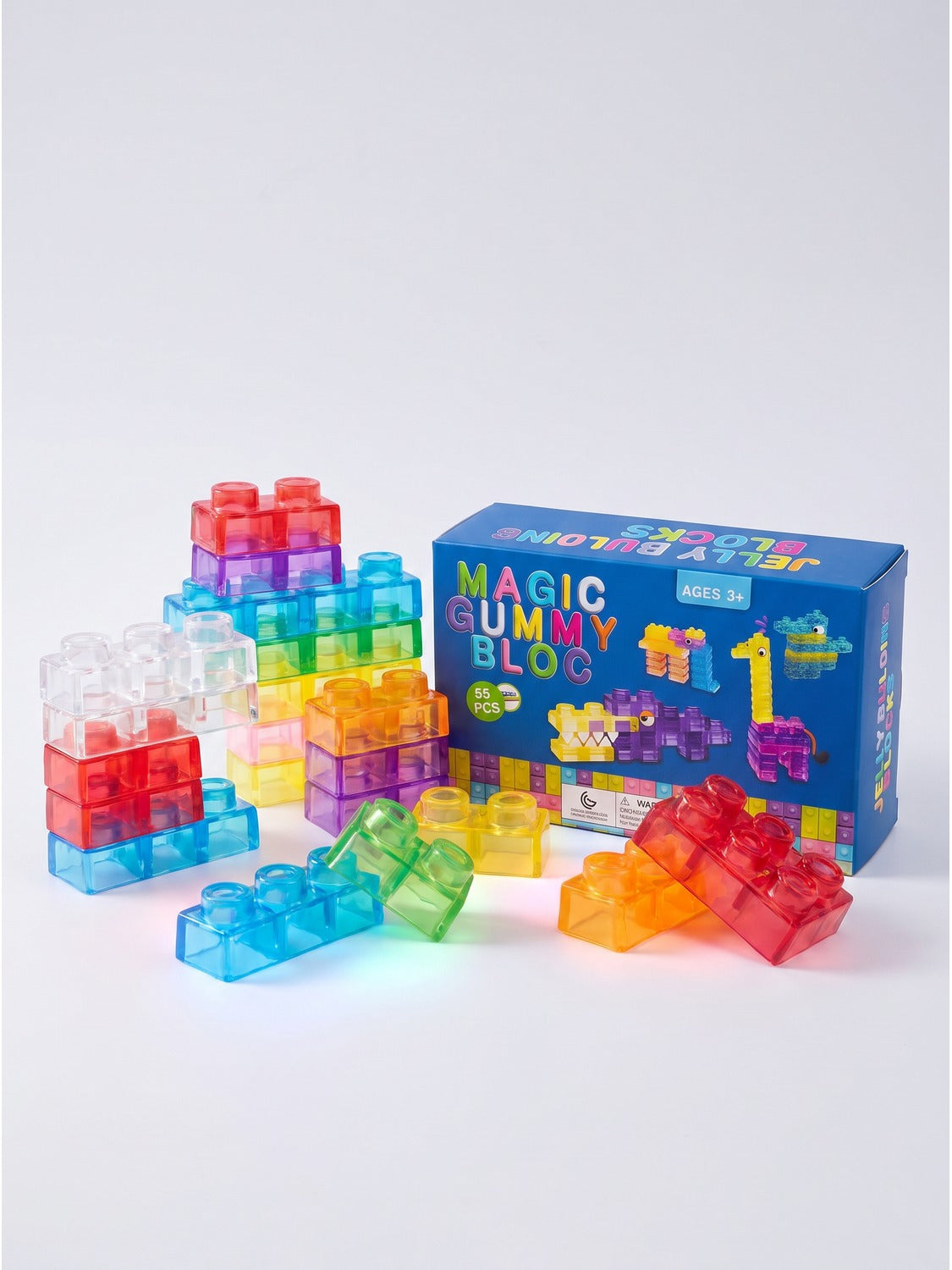 Transparent Building Blocks Set
