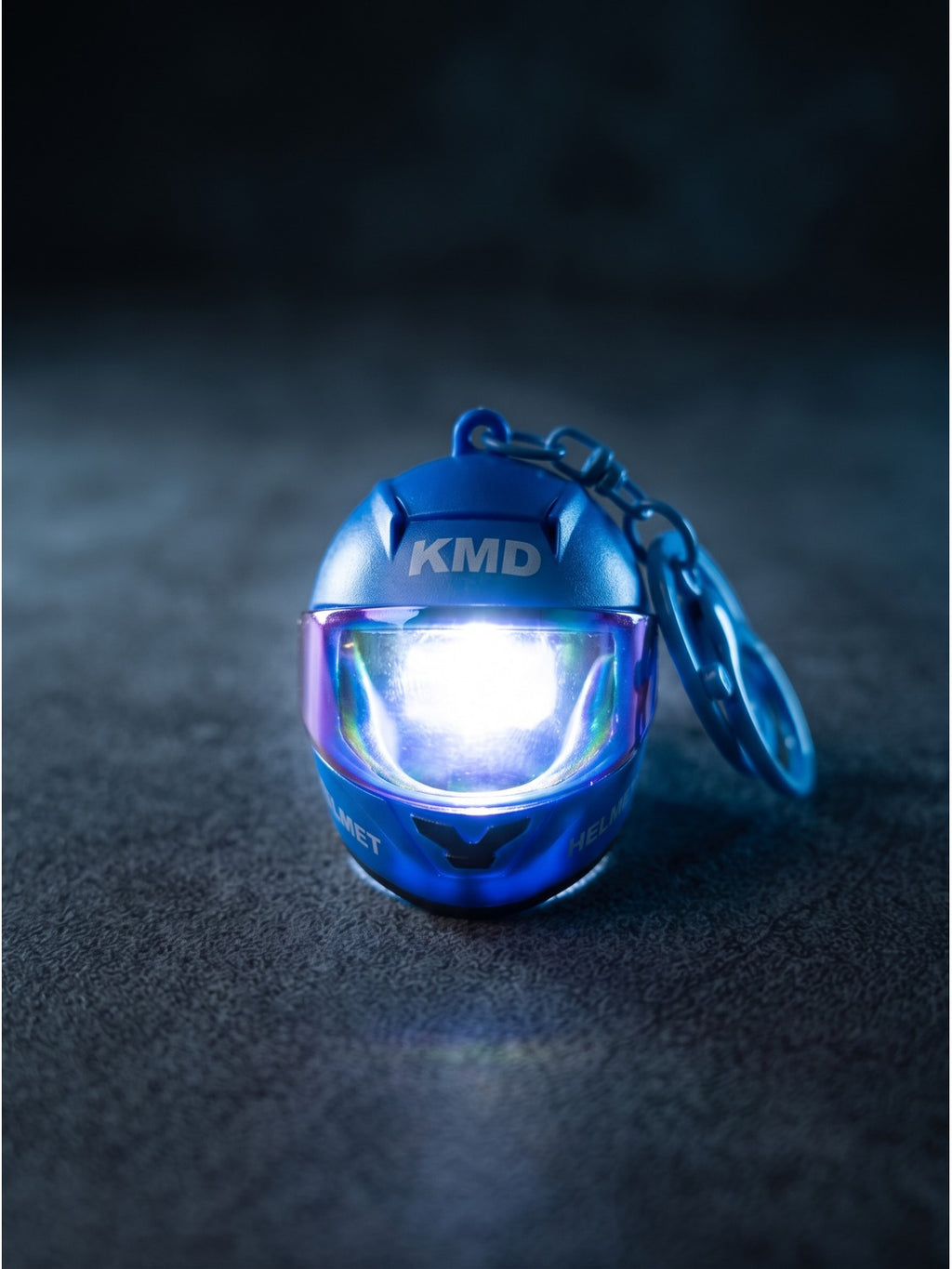 LED Helmet Keychain