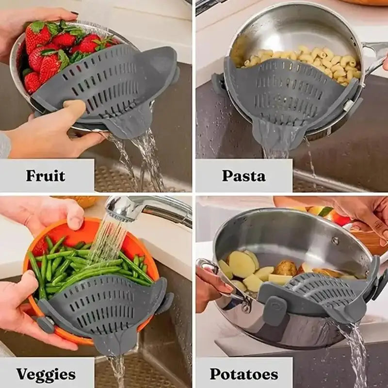 Clip-On Pot Strainer