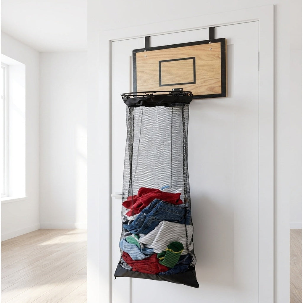 Laundry Basketball Hoop — Over-the-Door Hamper