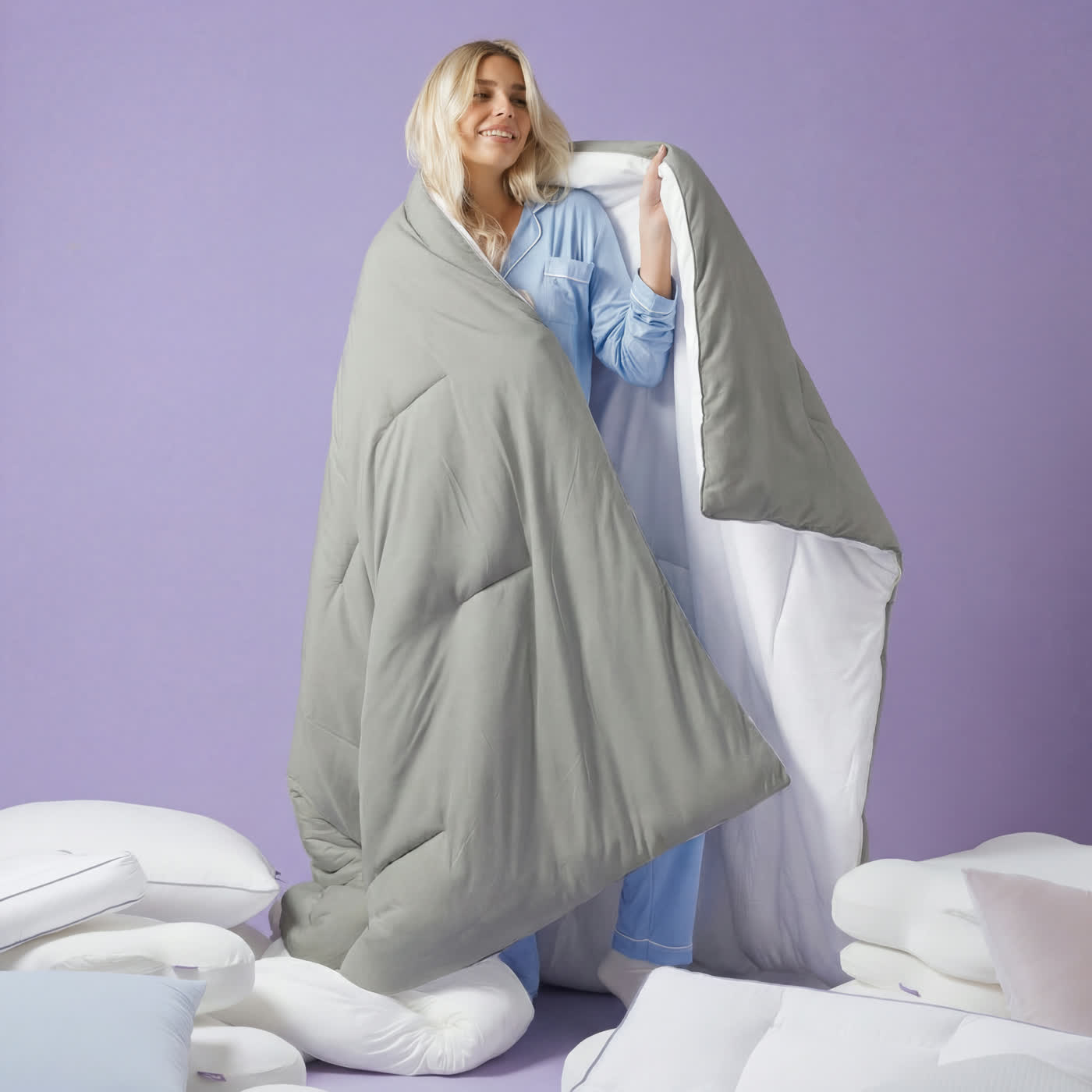 Double-Stuffed Marshmallow Comforter