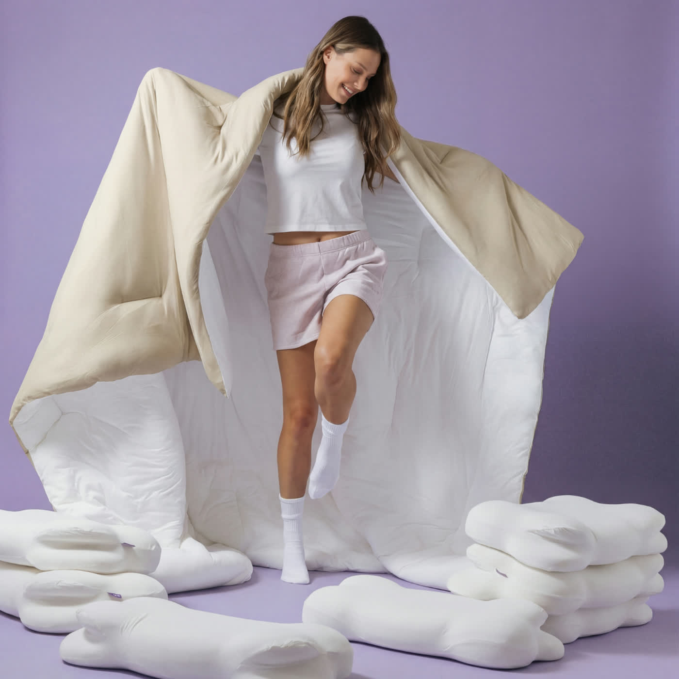 Double-Stuffed Marshmallow Comforter