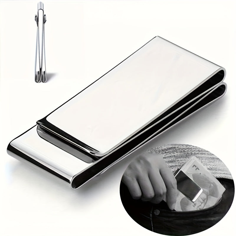 Stainless Steel Money Clip · silver_pocket_temu.jpg | Silver